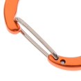 thumbnail image 4 of Becaristey Mini Mousqueton en Alliage d'Aluminium Extérieur D Forme Sablé orange 4 x 2.44cm 1Set, 4 of 6