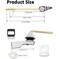 AcserGery Universal Toilet Flush Handle Zinc Alloy Replacement Tank