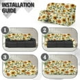thumbnail image 6 of Xoenoiee Embroidery Sunflower Print Waterproof Recliner Sofa Slipcovers, 8 Pieces Stretch Reclining Couch Covers for 3 Cushion Couch Sofa Washable Furniture Covers for Dogs, Pets, Kids, 6 of 7