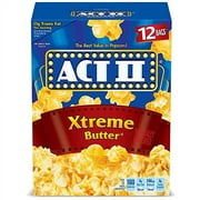 ACT II Xtreme Butter Popcorn, 2.75 Oz, 12 Ct
