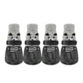 thumbnail image 2 of 4Pcs Breathable Dog Boots Puppy Paw Protector with Bear Pattern Dog Shoes for Winter Snowy Days Teddy Pomeranian Bichon Middle and Small Dogs Adjustable Sole Dog Booties (Black,S), 2 of 4