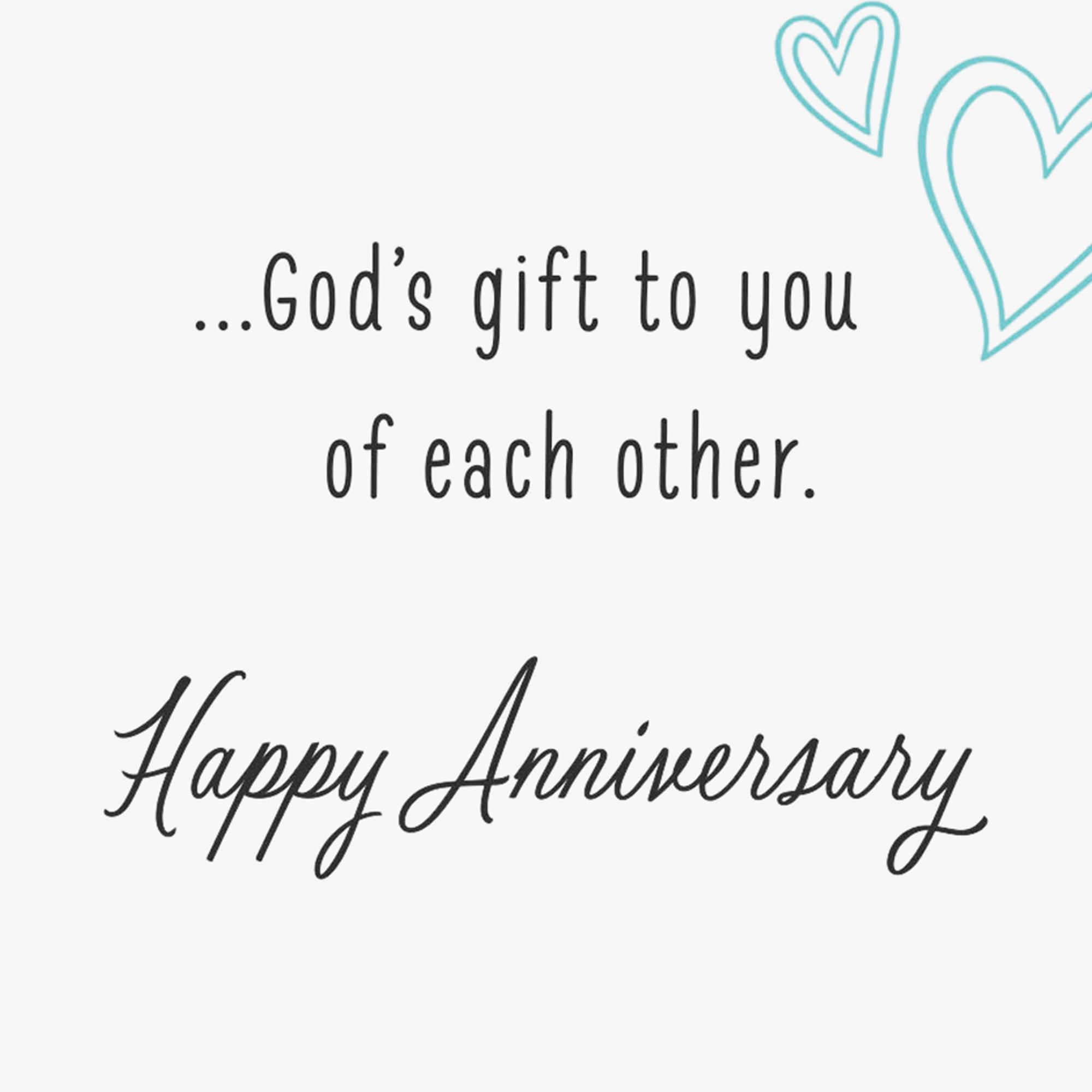 DaySpring Religious Anniversary Card for Couple (God's Gift of Each Other)