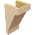 thumbnail image 5 of 6"W x 6"D x 12"H Wide Burlington Rough Cedar Woodgrain TimberThane Corbel, Primed Tan, 5 of 6