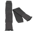 thumbnail image 5 of Rohuuque Leg Warmers for Women Woolen Warm Knitted Socks Yoga Leggings Over Knee Socks Stockings Winter Socks Foot Warmers Dark Gray, 5 of 9