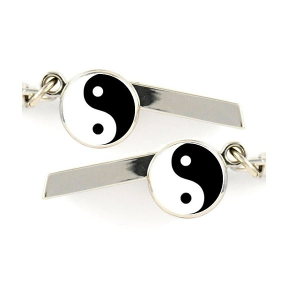 Yin Yang Safety Whistle Keychain