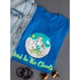 thumbnail image 3 of Head In Clouds Little Unicorn Women T-Shirt, Female XX-Large, 3 of 4