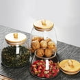 thumbnail image 4 of Glass Food Storage Container Flour Storage Jar Sugar Container with Bamboo Lid, 4 of 6