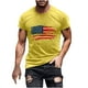thumbnail image 2 of Tops para hombre, blusas y camisas de cuello redondo y manga corta para hombre, camiseta de cuello redondo y manga corta con estampado de la bandera del Día de la Independencia de Estados Unidos para, 2 of 5