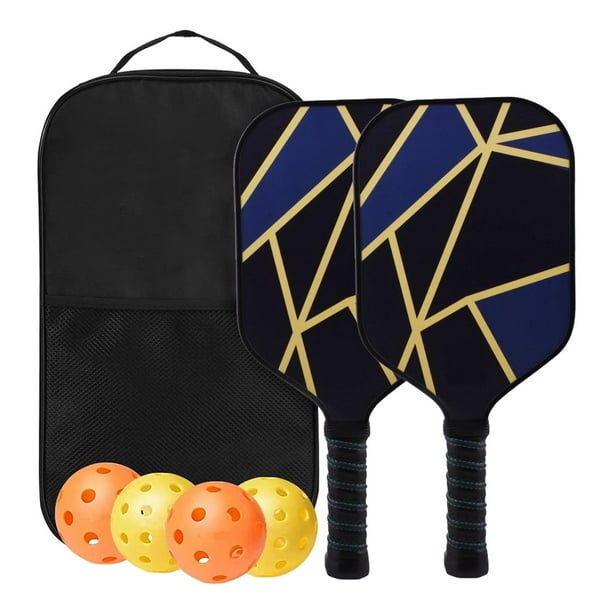 Juego de 2 de Pickleball portátiles con bolsa de transporte, regalo, raquetas de Pickleball profesionales para interiores y exteriores,
