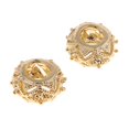 thumbnail image 1 of 2 Piezas de Adornos para Manualidades de , Abalorios de Doradas de Filigrana Floral Antigua para Manualidades de Fabricación de Joyas - dorado, Loto 11x6mm Loto de 11x6 mm perfecl Perlas de filigrana huecas de oro, 1 of 8