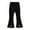 A01-Black, variant on CAICJ98 Toddler Girl Flare Pants Ruffle Ribbed Leggings for Girls Cotton Solid Bell Bottoms for Toddler Girls Elastic Waist Trousers Black,4-5 Years