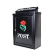 thumbnail image 3 of Caja para soporte de periódicos, decoración con cerradura, diseño Retro, buzón montado en la pared, buzón de colgante para puerta exterior, 3 of 8