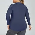 thumbnail image 5 of AGWOLF Plus Size Workout Shirts for Women Athletic Qiuck Dry Shirts Running Active Gym Shirt Lightweight Moisture Wicking Tops for Hiking, 5 of 5