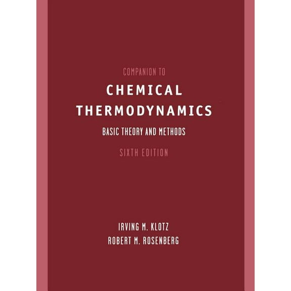 Companion to Chemical Thermodynamics, (Paperback)