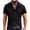 2# Black, variant on Mens Linen Shirt Short Sleeve Lightweight Wrinkle Free Casual Untucked Button Down Shirts Beach Breathable Tops Summer Light Blue M