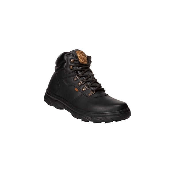 BOTAS INDUSTRIAL CASUALES LEON HOMBRE CABALLERO NEGRO PIEL 6001 LEON 6001-p