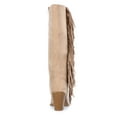 thumbnail image 3 of Time And Tru Women's Faux Suede Tall Fringe Boots, 3 of 8