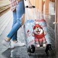 thumbnail image 3 of Hello Winter Alaskan Malamute Smiling in Red Scarf Hat Welcome Christmas Travel Luggage Cover Alaska Mal Dog Lovers Gifts Suitcase Dust Protective Decor - 00017, 3 of 5