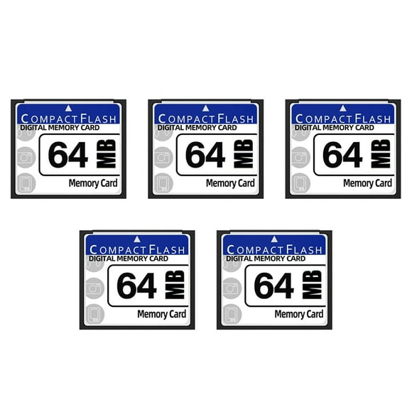 5X 64MB Compact Flash Memory Card for Camera, Advertising Machine, Industrial Computer Card