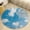 Flannel, variant on Blue Sky White Cloud Scenery Natural Round Area Rugs for Bedroom Living Room, 5FT Soft Indoor Circle Carpets, Carpet Home Decor Floor Mat
