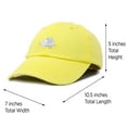 thumbnail image 3 of DALIX Cute Elephant Hat Cotton Baseball Cap in Minion Yellow, 3 of 7