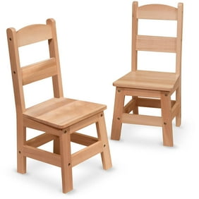 Melissa & Doug Solid Wood Table and 2 Chairs Set - Light Finish ... Melissa & Doug Solid Wood Table and 2 Chairs Set - Light Finish ...