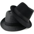 thumbnail image 6 of YooGuoGuo Trilby Fedoras Panama Jazz Hat Short Brim Bowler Hat for Men/Women, 6 of 6