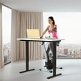 thumbnail image 2 of Costway Electric Adjustable Standing up Desk Frame Dual Motor w/Controller Black, 2 of 11