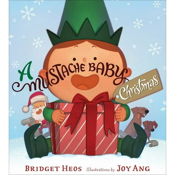 Mustache Baby A Mustache Baby Christmas: A Christmas Holiday Book for Kids, (Hardcover)