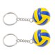 thumbnail image 3 of 2pcs Exquisito llaves de voleibol Keychains multifunción Pendientes de bolsas decorativas, 3 of 7