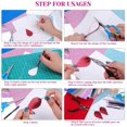 thumbnail image 3 of 24PCS Leather Earring Making Kit Multifunction DIY Homemade PU Leather Double-Sided Suit for Earrings Craft Making Supplies (Type B), 3 of 7