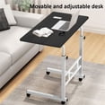 thumbnail image 4 of EastVita Mobile Computer Desk for Small Space Adjustable Height Rolling Work Desk Portable Standing Writing Desk with Wheels for Home Office Study Bedroom, 4 of 8