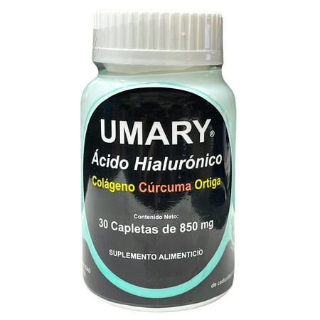 Umary Hyaluronic Acid Colageno Curcuma Ortiga 30 Caplets 850 mg