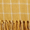 thumbnail image 3 of Honey Gold Checked Plaid Throw, 3 of 3