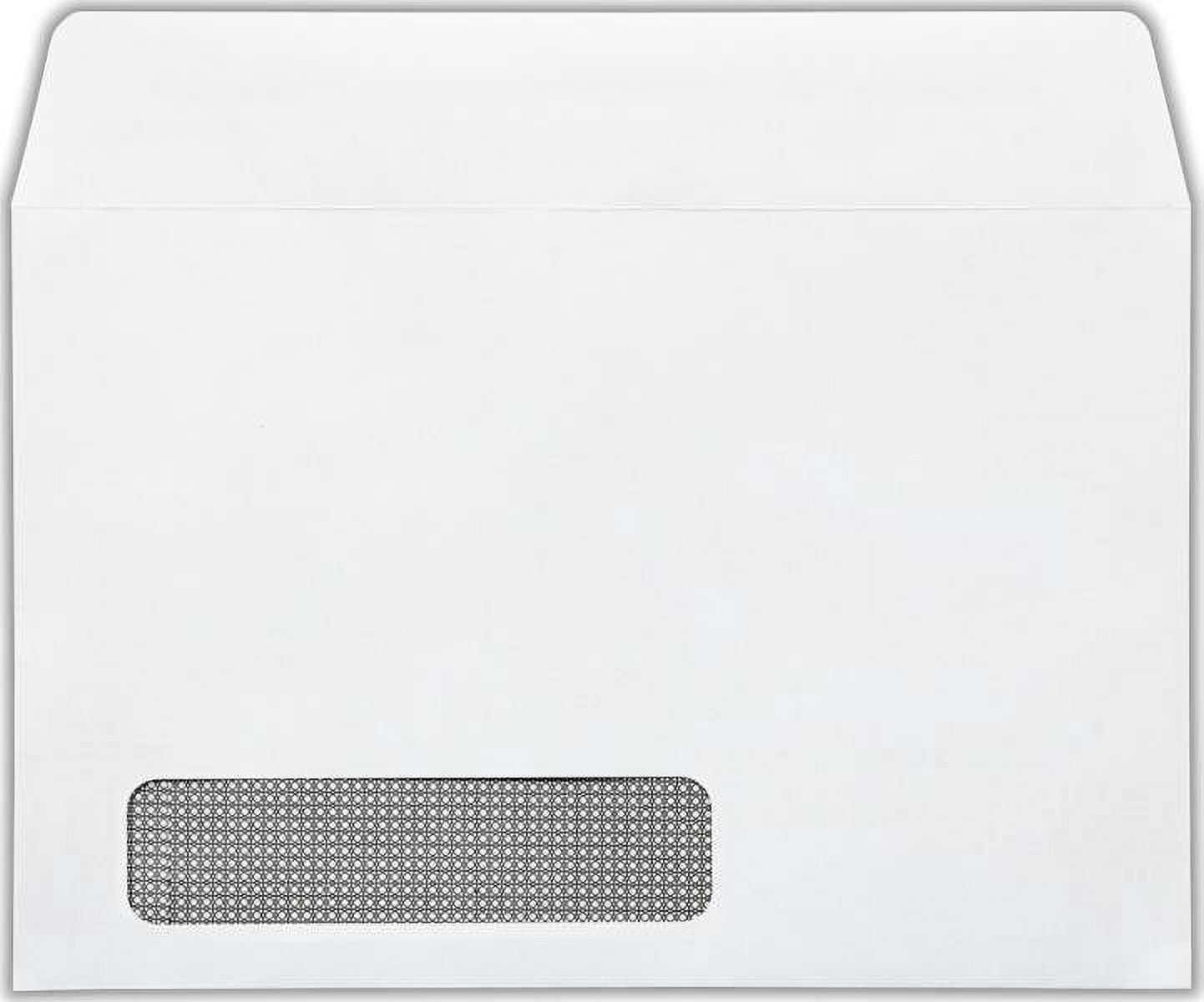 LUXPaper 6 x 9 Booklet Window Envelopes, White, 50/Pack