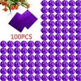 thumbnail image 1 of 100pcs Square Aluminum Foil Wrappers Colorful Package for Sweets Candy Chocolate Lollipops purple, 1 of 9