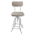 thumbnail image 2 of Carolina Classics Mason Tabouret Ajustable en Blanc Délavé, 2 of 11