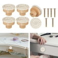 thumbnail image 4 of Abbracc Boho Rattan Dresser Knobs Wooden Rattan Drawer Knobs for Dresser, 4 of 9