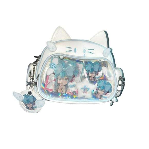 Mochila Vobomo Cute Cat Ita con pantalla de alfileres para niñas