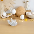 thumbnail image 3 of FELTECHELECTR hueveras de cerámica hechas a mano, soporte de exhibición de huevos de porcelana para huevos de Pascua, huevos duros, decoración de cocina, soporte de porcelana para Pascua., 3 of 5