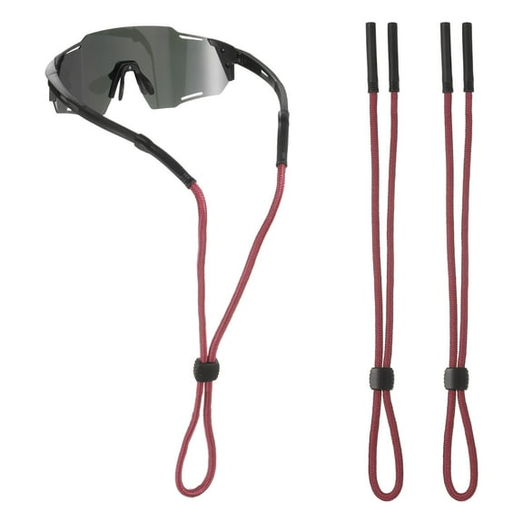 Uxcell Glasses Strap [2pcs] - Eye Glasses Holders Around Neck Use for Men Women - [Wine Red - 25 IN] Adjustable Sunglasses Lanyard Neck Holders Cord Retainer