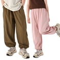 thumbnail image 2 of LYMAYTER 2-12Y Toddler Kids Boys Casual Trousers Youth Summer Thin Pants Baby Solid Color Anti-Mosquito Pants Toddler Kids Closed Pants, 2 of 8