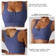 thumbnail image 5 of Mujeres Sujetador deportivo Racerback Seamless bralette corto crop top acolchado soporte de alto impacto para las mujeres gimnasio entrenamiento fitness, 5 of 6