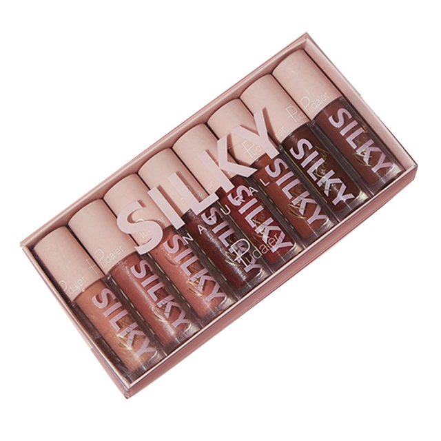 D01 Pink Juego de lápices labiales a prueba de agua, taza antiadherente, duradero, brillo labial, ojos, mejillas, cosméticos