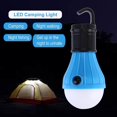 thumbnail image 2 of Lámpara de camping de 3 ledes con fuente de luz para tienda, linterna con batería y gancho oso de fresa  Electrónica, 2 of 3