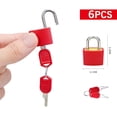 thumbnail image 2 of Mini candado para maleta de 6 piezas con 2 llaves ER colores 3,3 x 2,1 cm, 2 of 5
