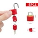 thumbnail image 2 of Mini candado para maleta TUNC 6 piezas 2 llaves 6 colores 3,3 x 2,1 cm, 2 of 5