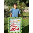 thumbnail image 3 of Lighted Luke 2:11 sign with red border Christmas yard art, 3 of 5