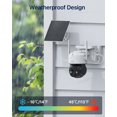 thumbnail image 5 of 4MP Solar Security Camera with 32GB Card, ZOSI 2.5K 360° View Wireless Outdoor Camera,PIR Detection, Rechargeable Battery Powered Home Surveillance Camera, 2-Way Audio, Color Night Vision, Waterproof, 5 of 13