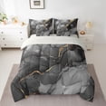 thumbnail image 2 of Manfei Marble Watercolor Twin Bedding Sets 7-Piece for Boys Girls,Stone Pattern Bedding Comforter Set Microfiber,Abstract Gradient Breathable Sheet Sets,Lightweight Room Decor,Reversible, 2 of 8